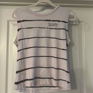 All Saints Lilac Tank top with grey tie dye - Size L; never worn